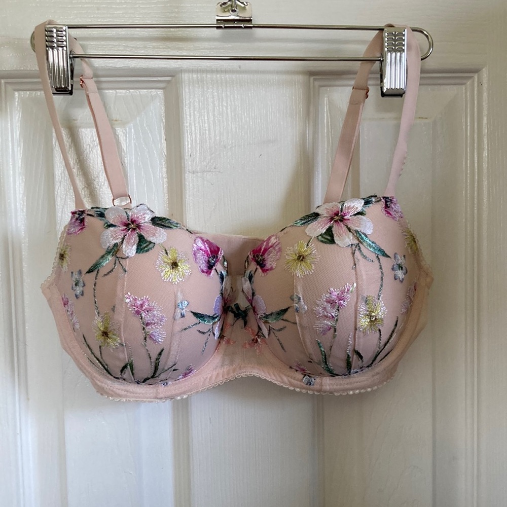 Victoria’s Secret Dream Angels Demi Floral Embroidered Bra